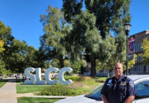 Campus Safety Officer Danny Hughes: Proudly serving the South City community CSO Danny Hughes standing by a security vehicle