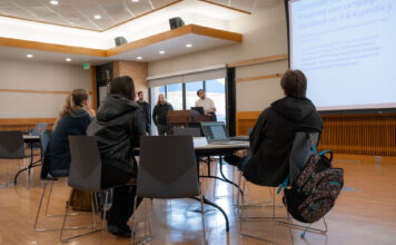 SLCC Student Association elections, campaigns to begin soon Students attending student election presentation