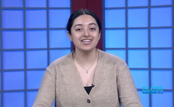 Globe News: April 24, 2025 Estrella Carlos hosting a news show in the TV studio