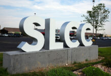 SLCC West Valley Center, South Valley Services partner to host summer BBQ, resource fair Monument of block letters for SLCC