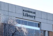 Markosian Library and Student Success Initiatives offer extended hours and prep workshops for finals View of north face of the Markosian Library