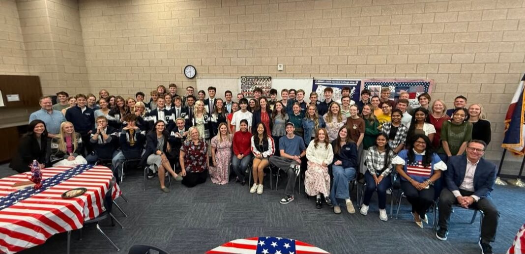 Group photo of Constitution Day event staff and attendees