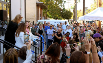 Marmalade District will be home to the Utah Film Center People cheering and documenting a ribbon cutting