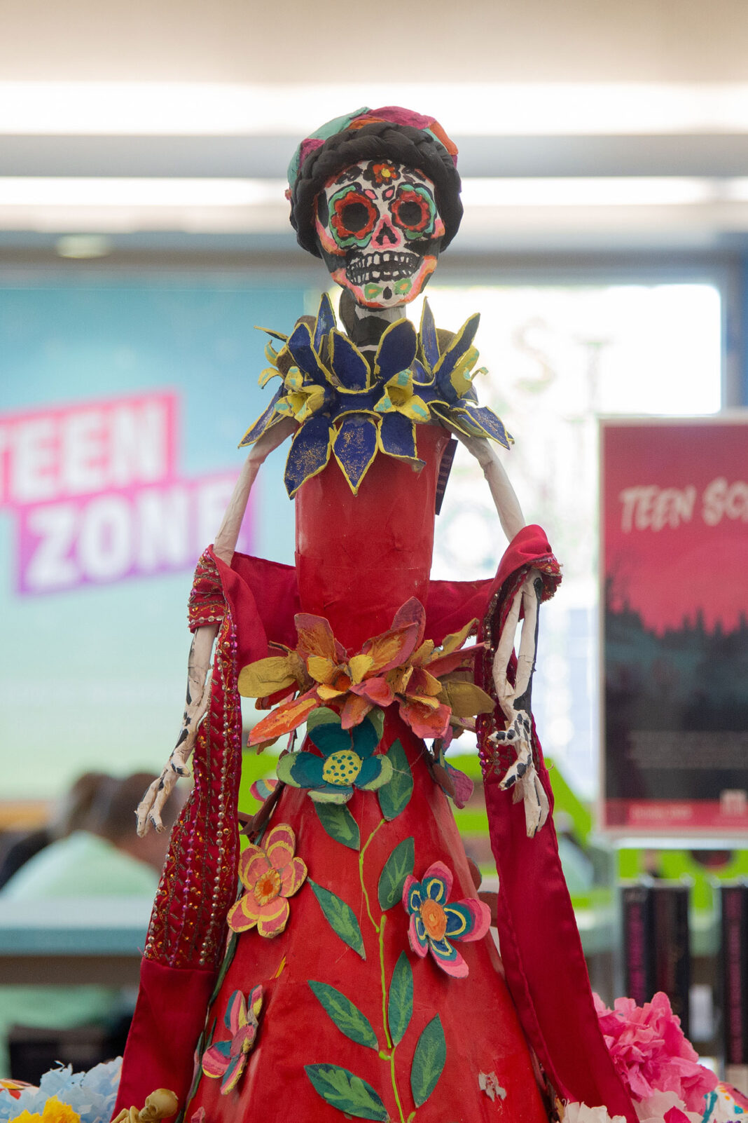 Paper mache holiday doll