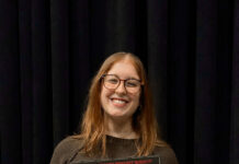 ‘She Can Do It’: SLCC film spotlights Utah’s gender gap Katie Neal holding a film premiere poster