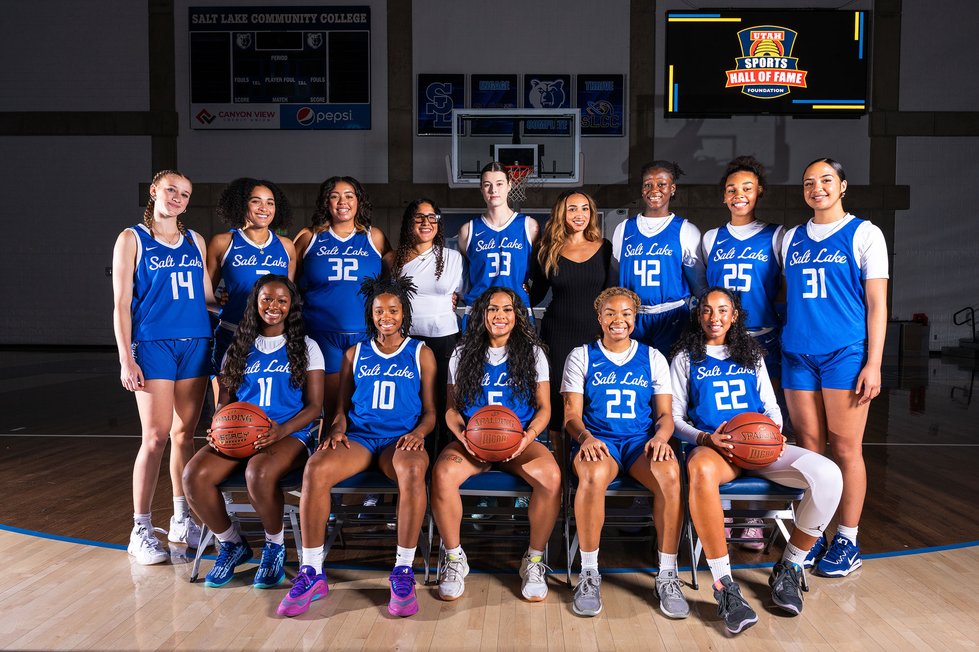 SLCC women's basketball 2025 team photo