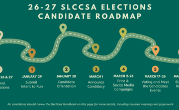 Students have less than a week to file as candidates list of dates for SLCCSA election candidates