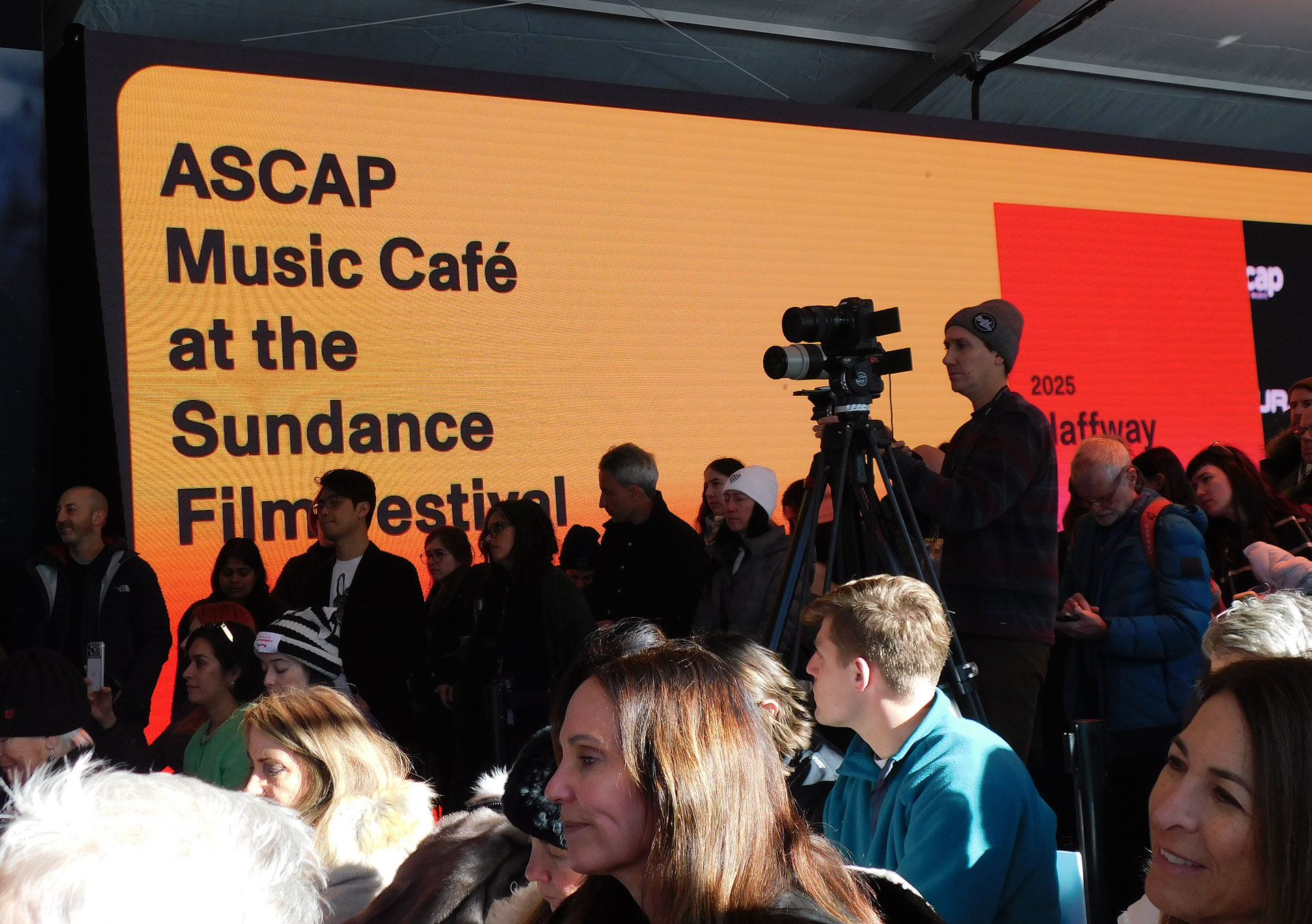 Dozens of people attending a Sundance event