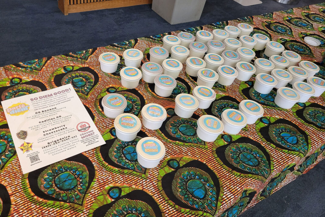 Dozens of treats sitting on a table