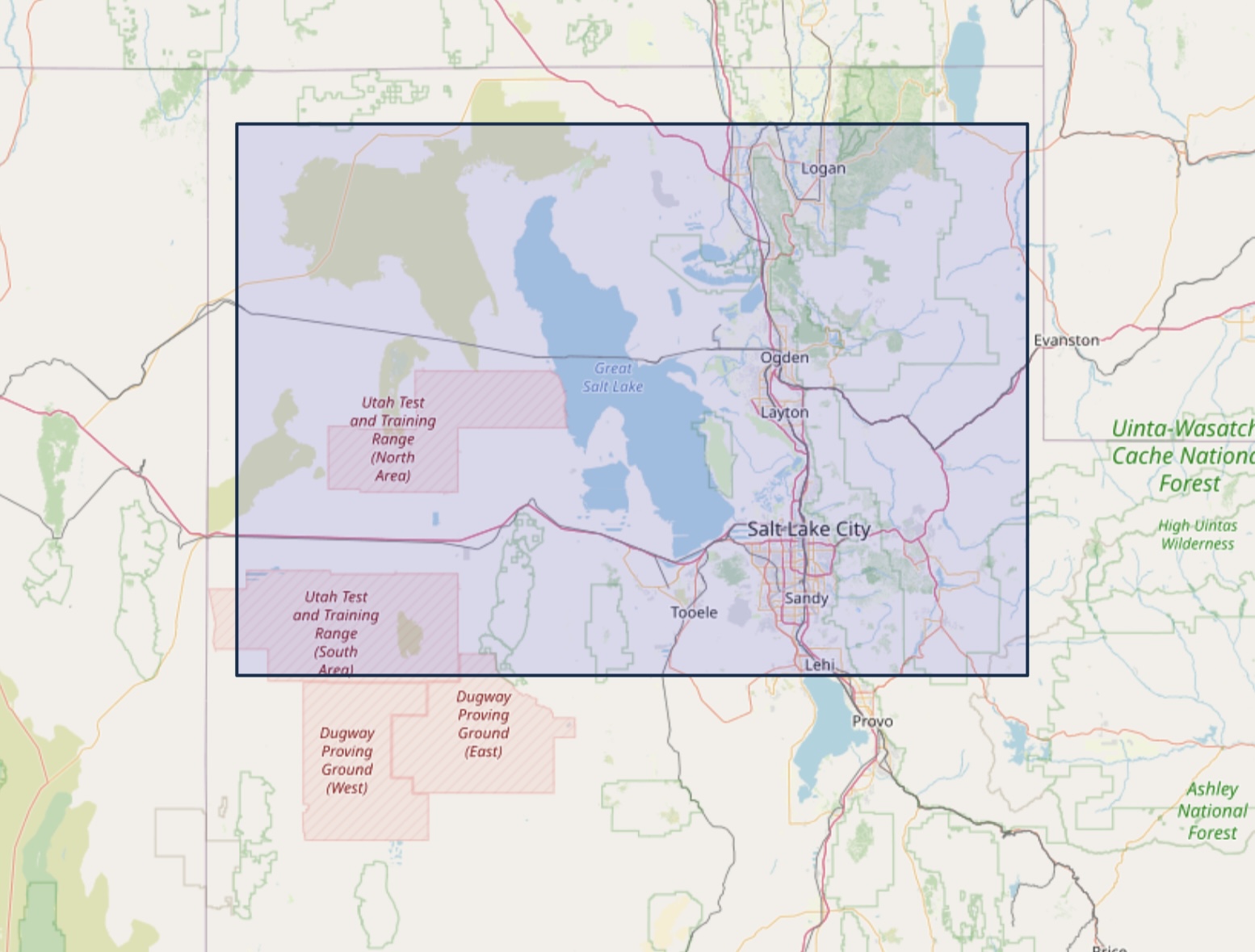 Landscape photo of the general study area where the toxins travel and settle