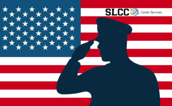 Customs and Border Patrol to attend SLCC Veteran Job Fair next week Patriotic flyer for SLCC Veteran Job Fair