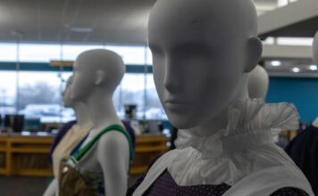 Threads of Labor: SLCC Fashion Institute reimagines workwear in new exhibit Mannequins wearing clothing designs created by students