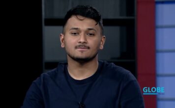 Globe News – March 4, 2026 Abraham anchoring a news show in the TV studio