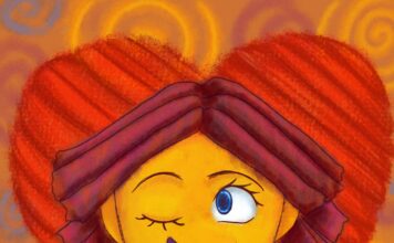 Poem: ‘I like myself’ Illustration of the person described in the poem "I like myself"