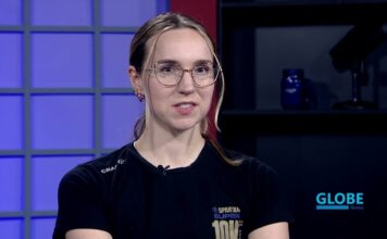 Globe News – April 16, 2026 Meggie Wardell reading the news from inside a TV studio