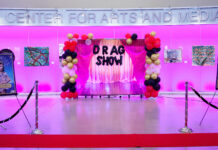 In photos: SLCC’s 4th Annual Drag Show draws big crowd Drag show red carpet and balloon display inside the CAM foyer