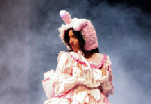 In photos: ‘The Devil Wears SLCC’ as annual Senior Fashion Showcase hits the runway Model wearing a pink and white costume on a stage