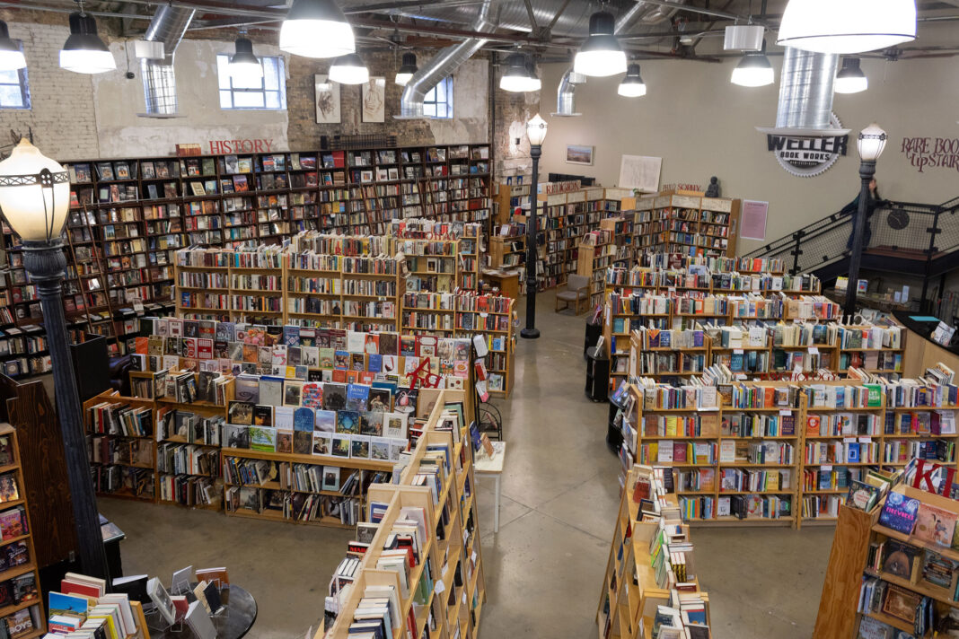 OVerhead view of Weller Book Works
