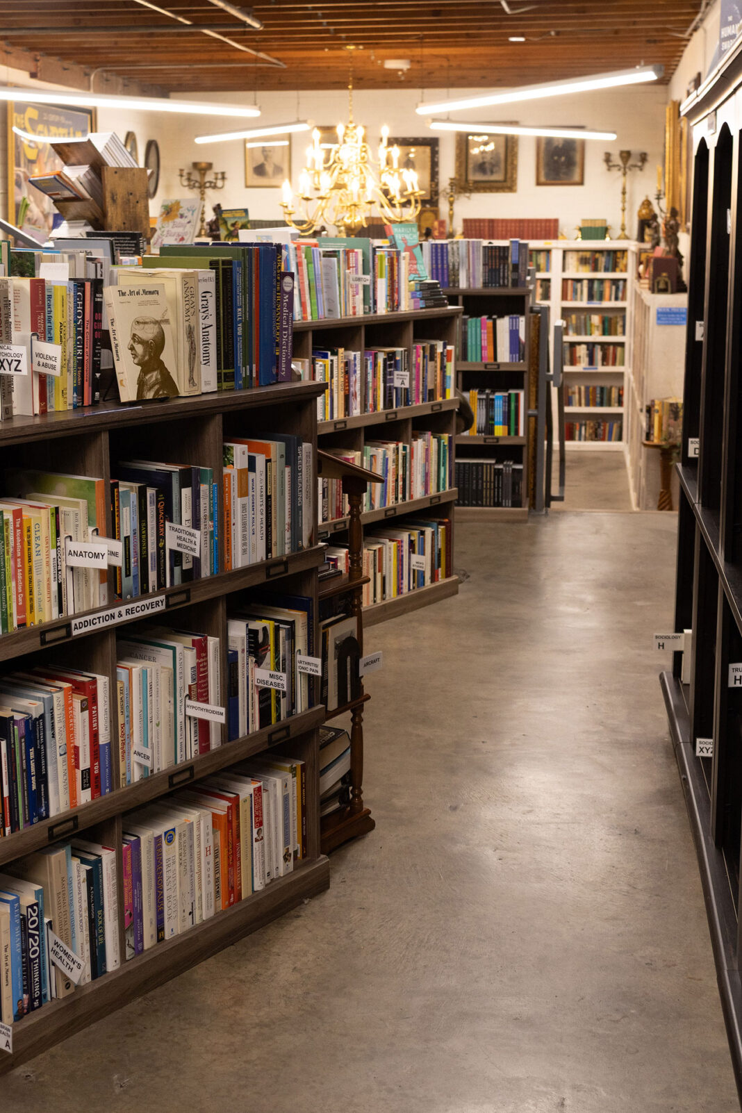 Interior of Marissa's Bookstore