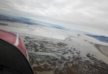 Advocates for Great Salt Lake take to the air to better understand the lake’s future Aerial view of Great Salt Lake from a plane in flight