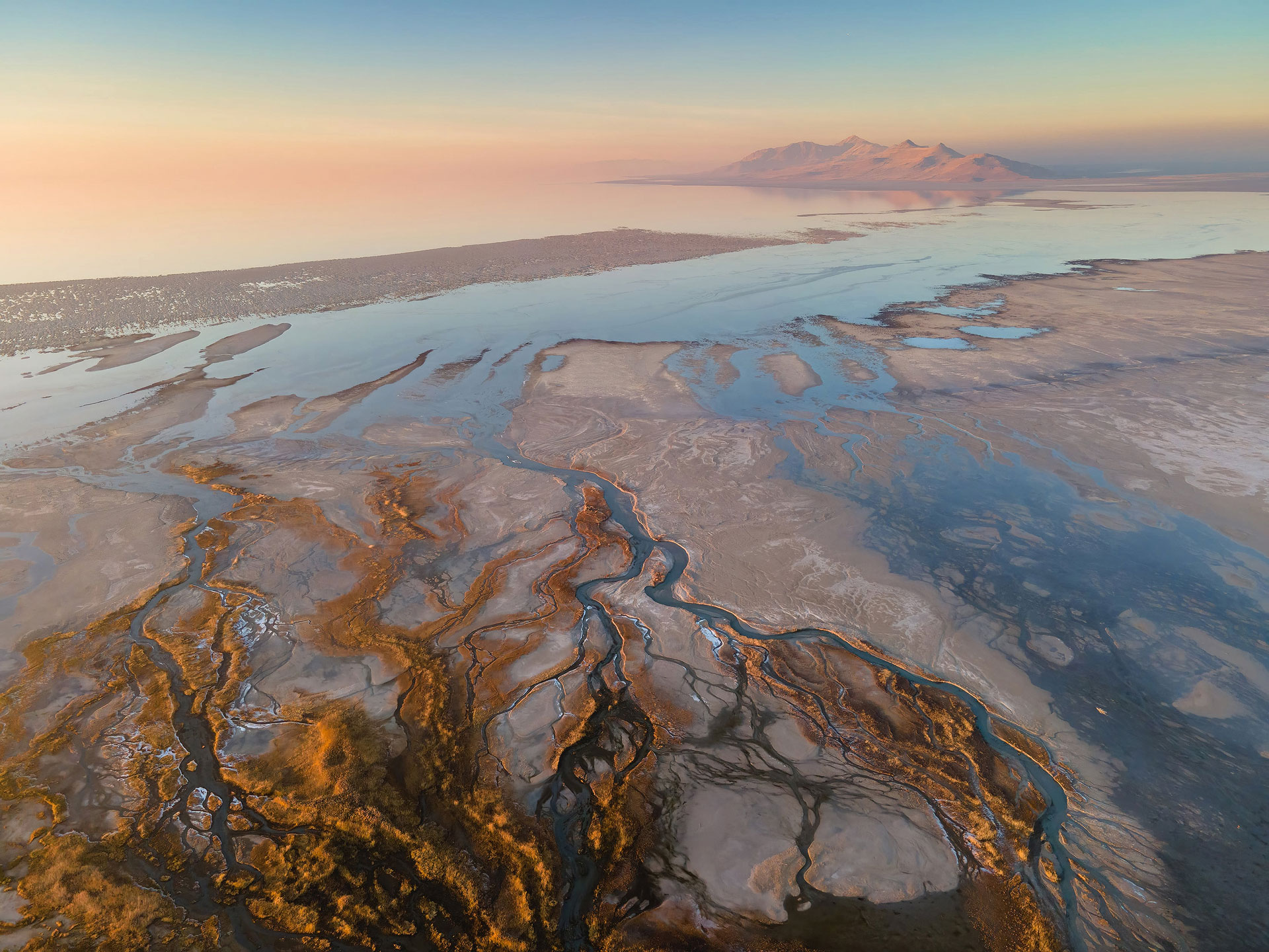 Aerial view of Lee Creek Delta