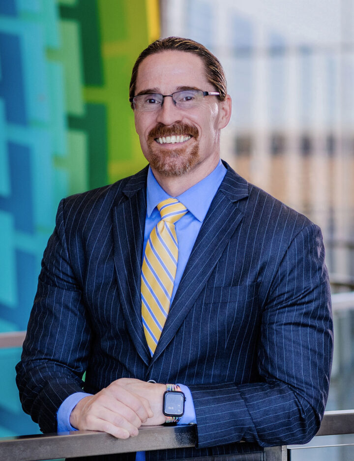 President Greg Peterson smiling for a portrait