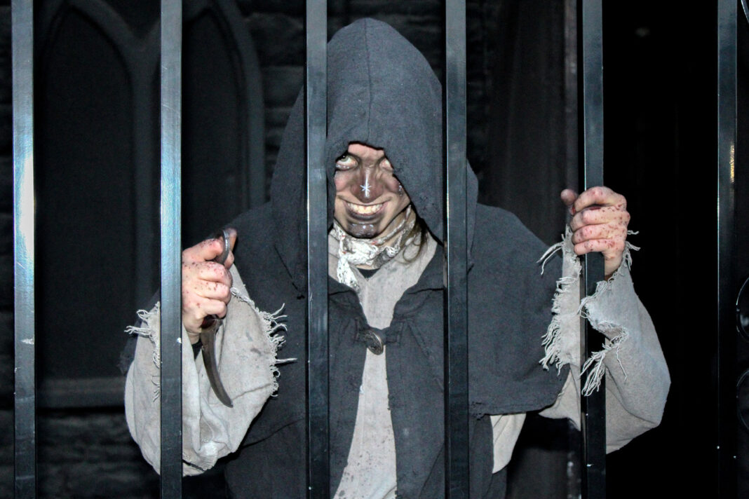 Scaring guests while behind bars