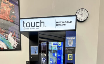 New coffee machine helps fund student scholarships Touch Coffee Smart Bar machine