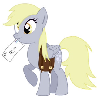 Dear Dick: Leave Derpy alone! Derpy Hooves with a letter