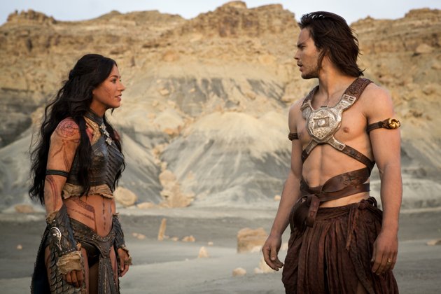 ‘John Carter’ is pure fantasy adventure at its finest Lynn Collins (left) and Taylor Kitsch in "John Carter"