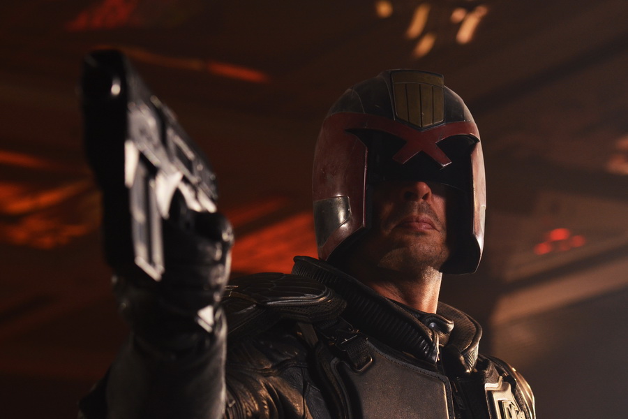 ‘Dredd’ succeeds where Stallone failed A movie still featuring Karl Urban as Judge Dredd