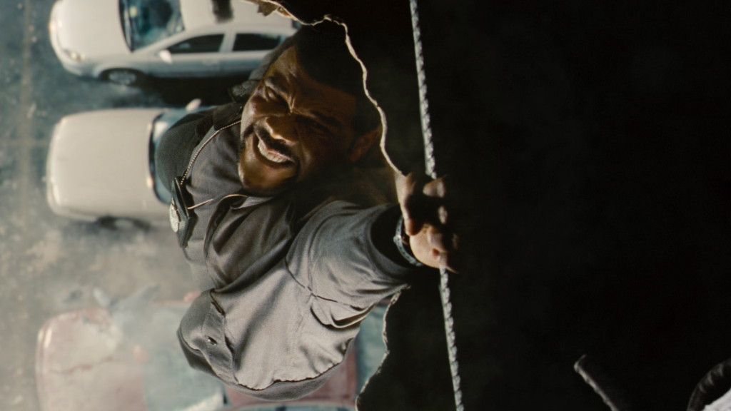 ‘Alex Cross’ is a solid crime drama with some unwanted modern elements Alex Cross (Tyler Perry) hangs onto a piece of rebar after an explosion.