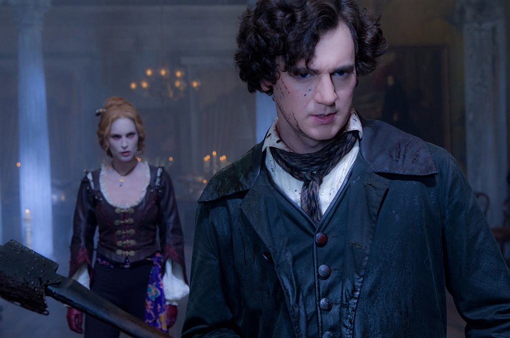 Honest Abe axes slavery and vampires Abraham Lincoln (Benjamin Walker, right) prepares to fight Vadoma (Erin Wasson).