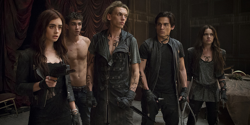 Movie review: ‘City of Bones’ starts off strong, ends with soap-opera clusterbomb Still from The Mortal Instruments: City of Bones featuring Liliy Collins, Robert Sheehan, Jamie Campbell Bower, Kevin Zegers, and Jemima West