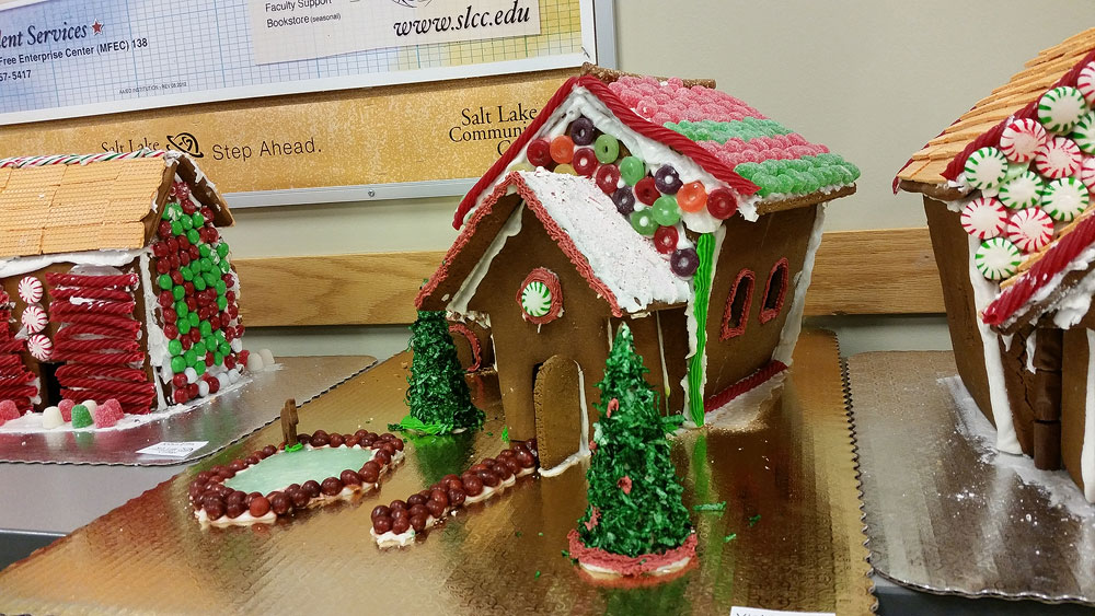 Home sweet home: Culinary students build gingerbread village to spread holiday cheer Colorful gingerbread houses