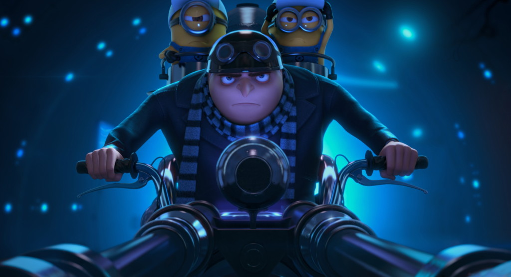 Movie review: Gru and his minions can’t save ‛Despicable Me 2’ Gru rides with the Minions
