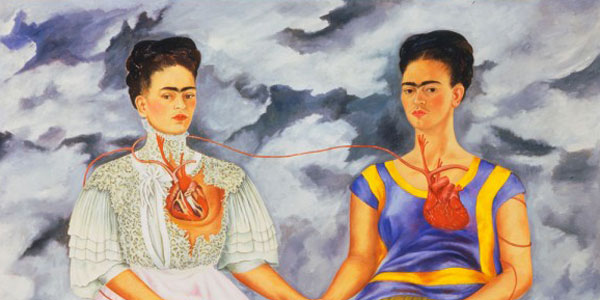 ¡Viva Frida!: Celebrate the colorful life of Frida Kahlo Cropped image of "The Two Fridas"