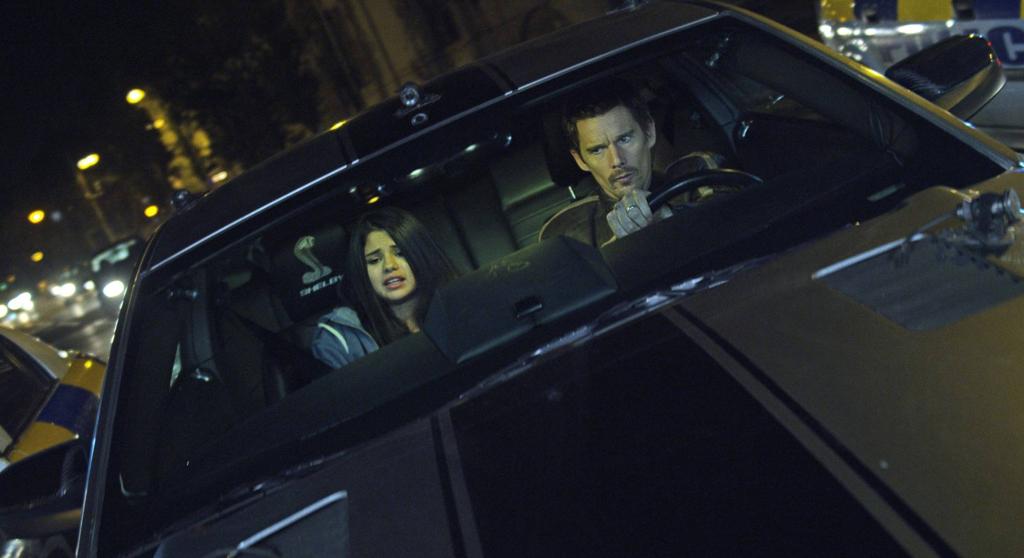 Movie review: Bring some aspirin for this ‘Getaway’ A screen from Getaway featuring Selena Gomez and Ethan Hawke