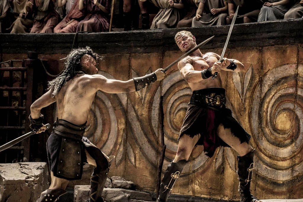 Movie review: ‘Hercules’ tries too hard to be Leonidas For a depiction of a Greek myth, it feels very Roman don't you think? Pictured: Radoslav Parvanov as the fighter Half-Face (Left) and Kellan Lutz as Hercules (Right)