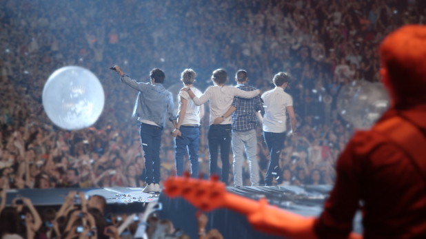 ‘One Direction: This is Us’ (in your typical formulaic concert documentary) Still from One Direction: This is Us