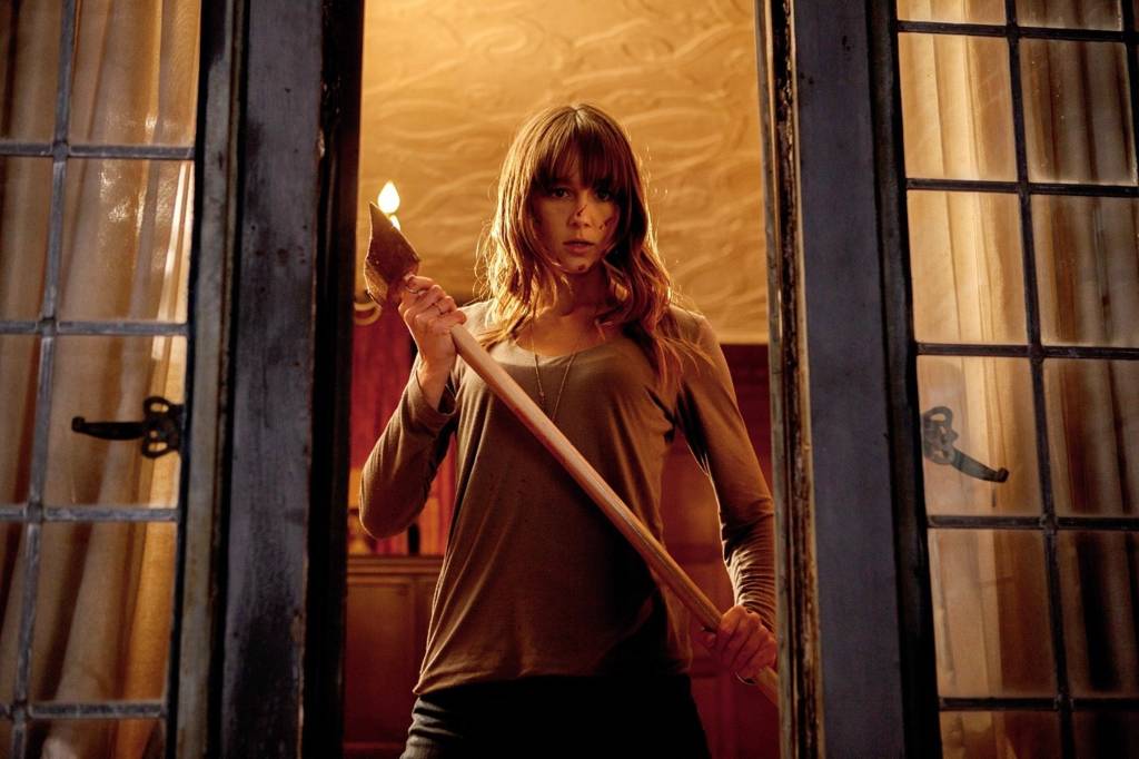 Movie review: ‘You’re Next’ a badly written showcase of mediocre gore effects Still from You're Next featuring Sharni Vinson.