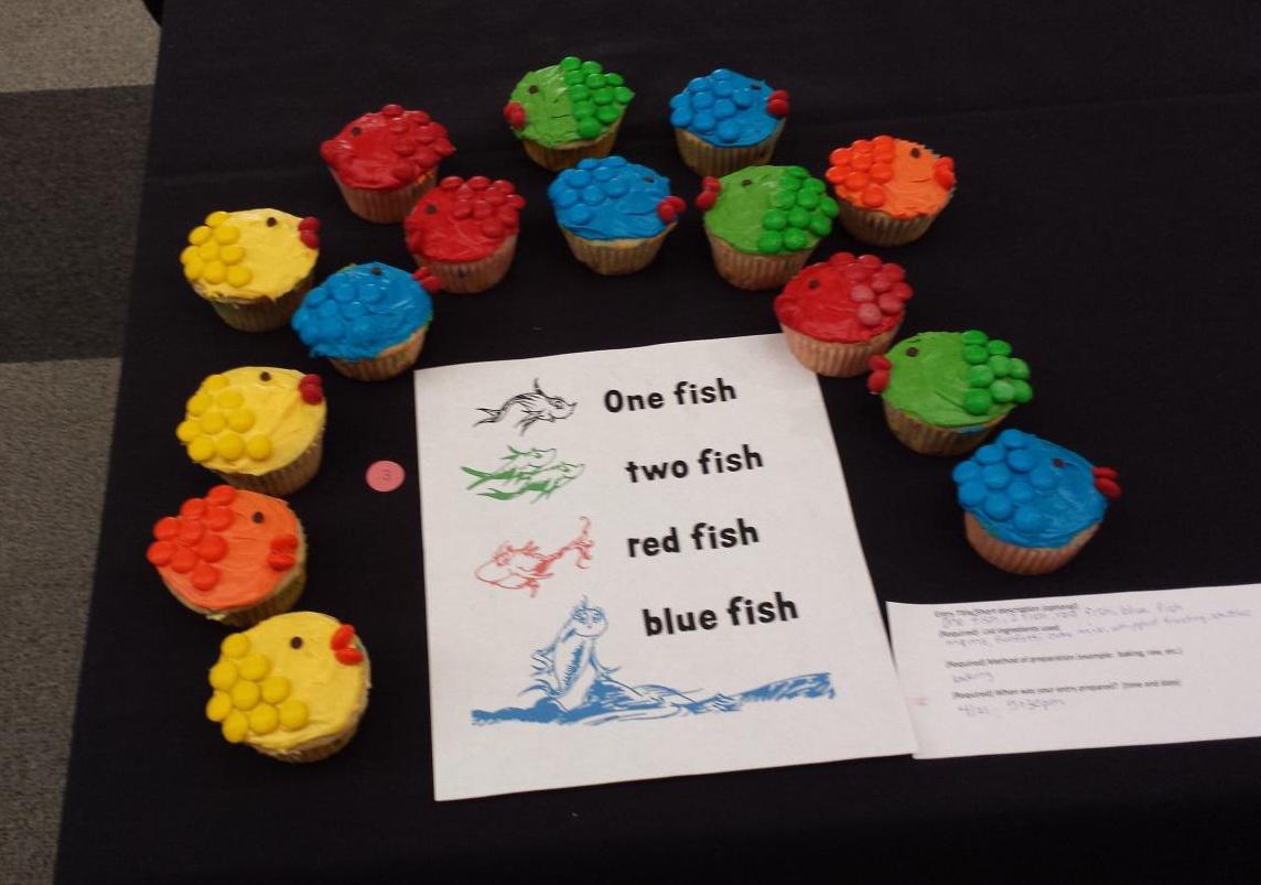 Edible Book Festival shows off student-made delectables "One fish, two fish, red fish, blue fish"