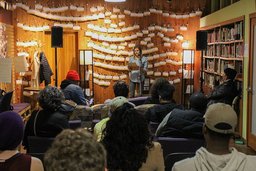 SLCC joins 2016 African American Read-In Carmen Taylor reads aloud
