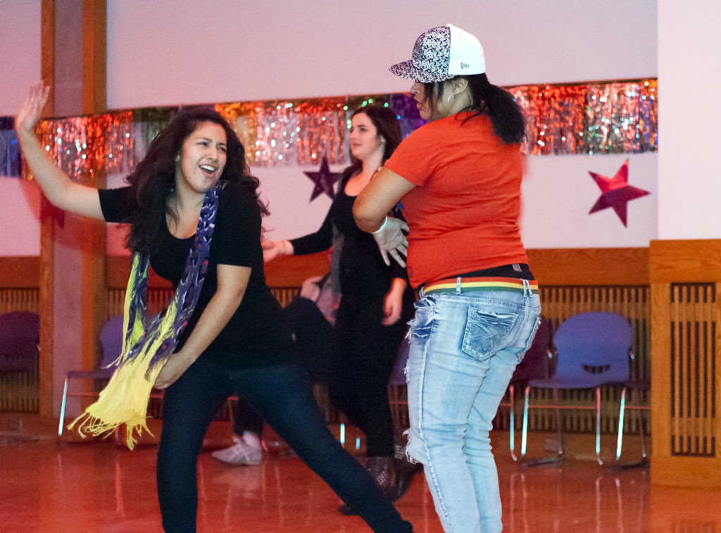 Bruins bounce to beats of days gone by Alejandra Martinez and Tashelle Wright