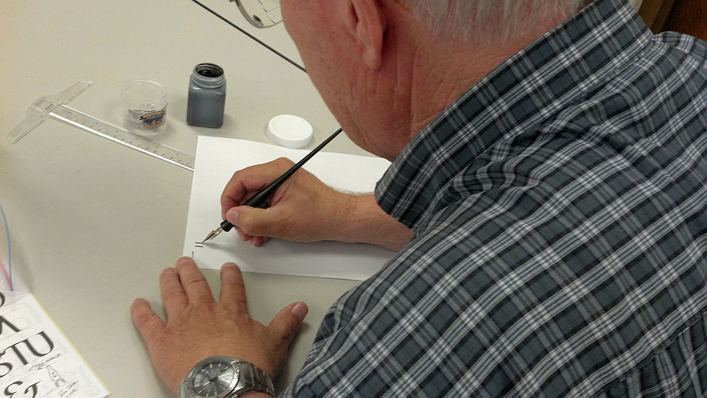 Calligraphy a fading art of control and expression Ron Tate lettering