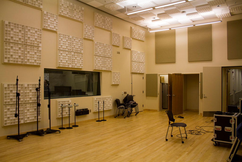 Architecture and Technology: Inside the CAM: Music and Audio Recording spaces State of the Art Recording studio in the New Media Center