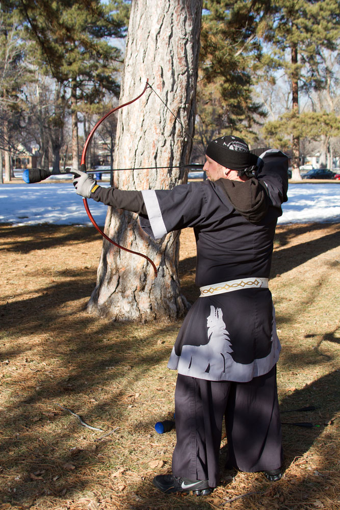 Boffer Club brings medieval action to SLCC Boffer archer