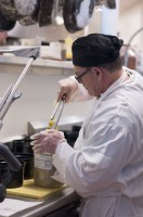 Culinary Student participates in breakfast service preperation at the Utah State Capitol cafeteria.