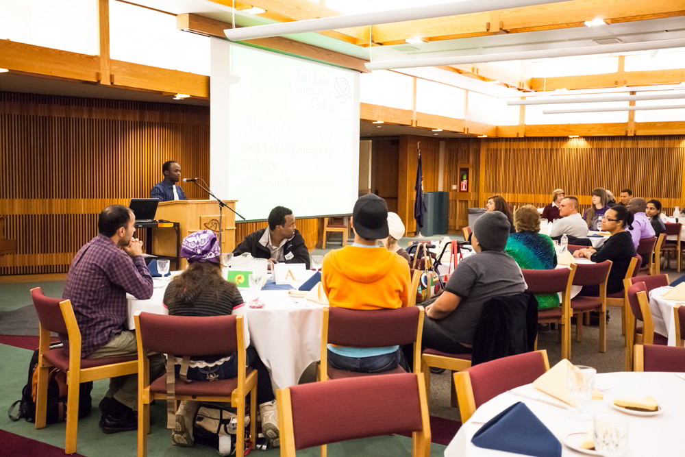 Taking part in a dialogue; more than just a conversation Doctor Abio Ayeliya greets the attendees