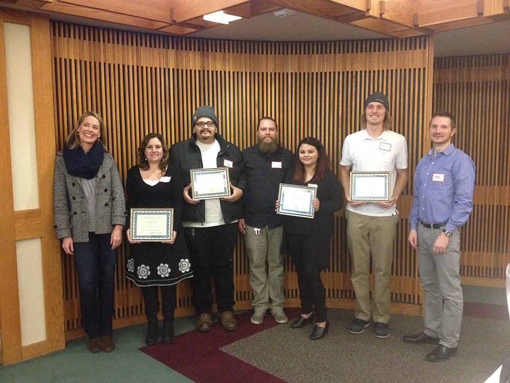 Students rewarded for extraordinary ePortfolios SLCC ePortfolio Showcase winners group photo